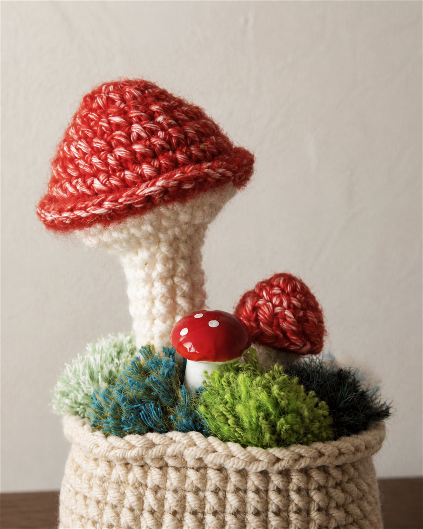 Hand-Crocheted Woodland Mushroom Garden