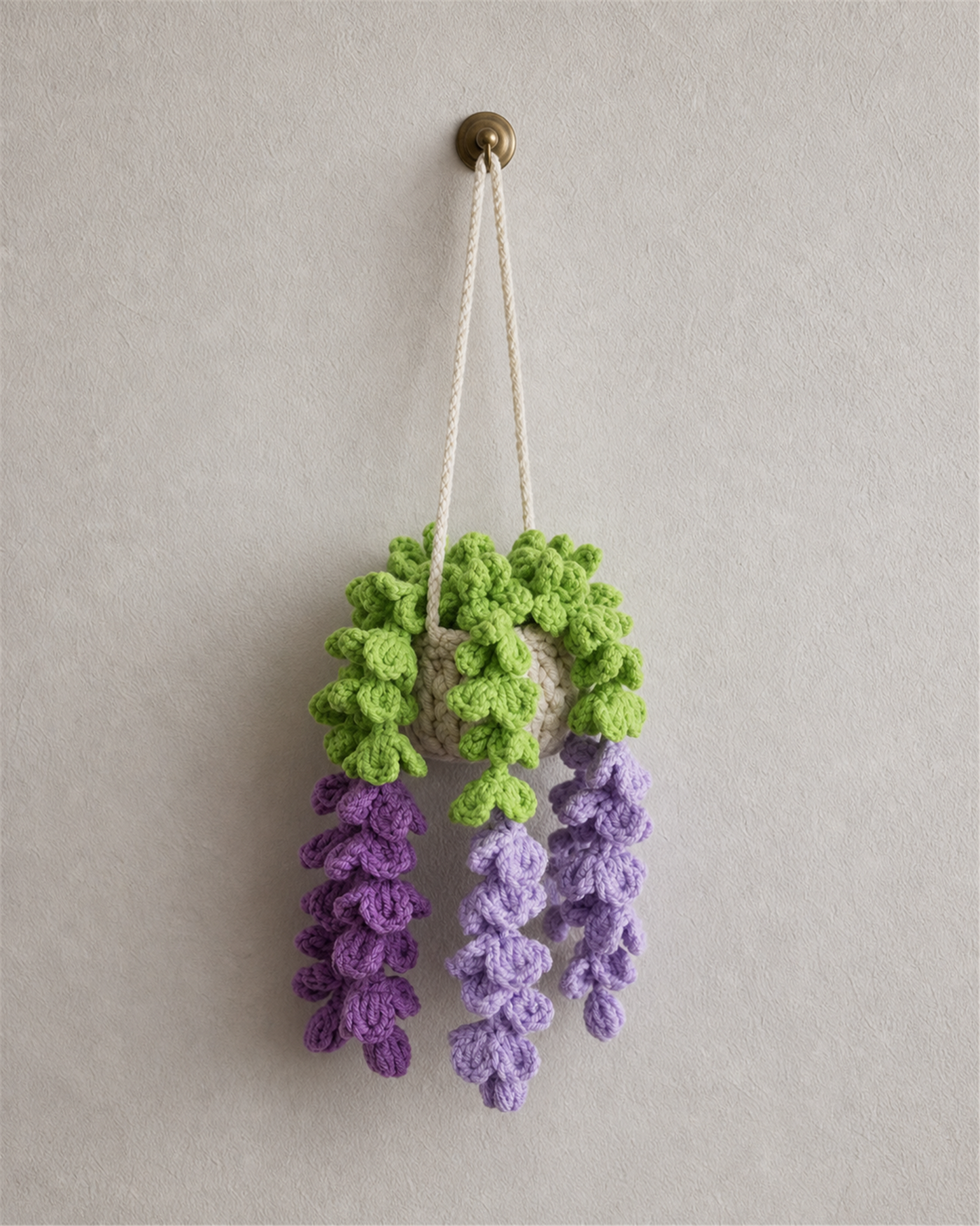 Purple Wisteria Hanging Basket