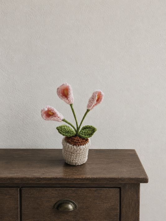Mini Pink Flower Pot