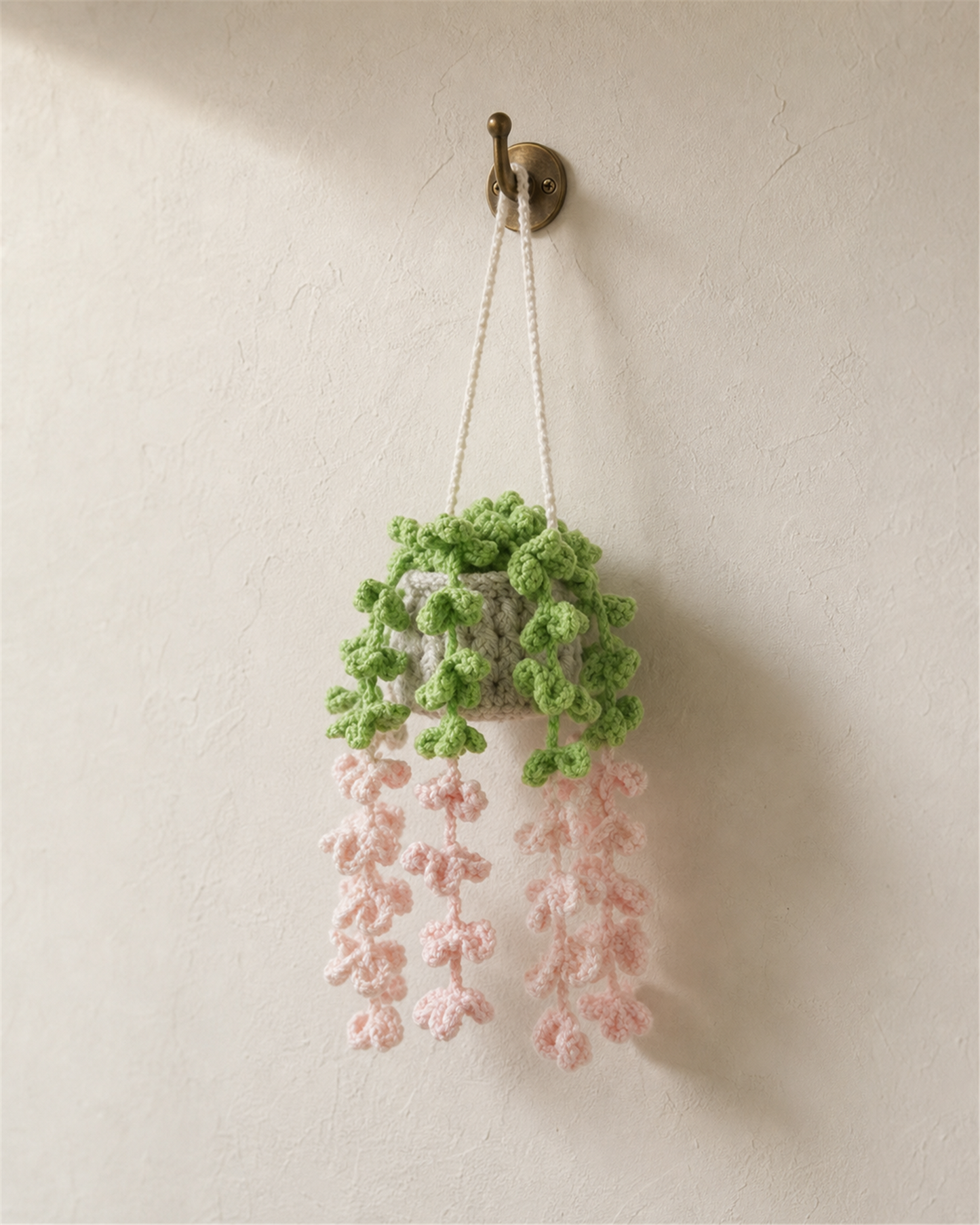Pink Wisteria Hanging Basket