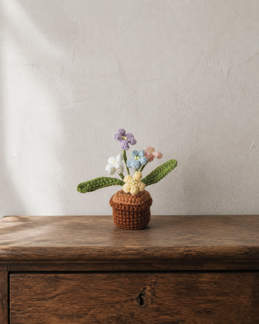 Colorful Summer Flowers Magnetic Mini Potted Plant