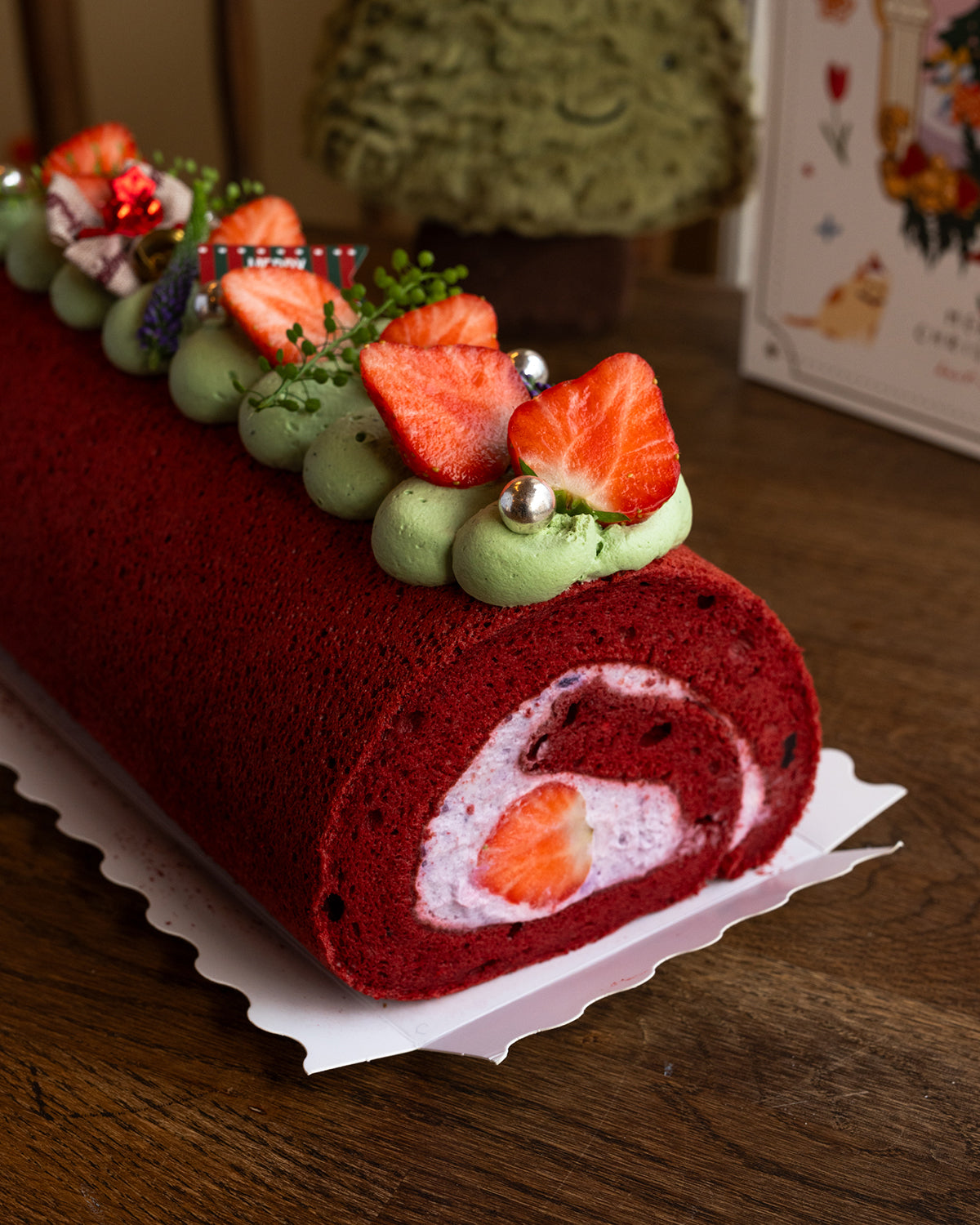 Xmas Yule Rollcake（8-12 Serves）