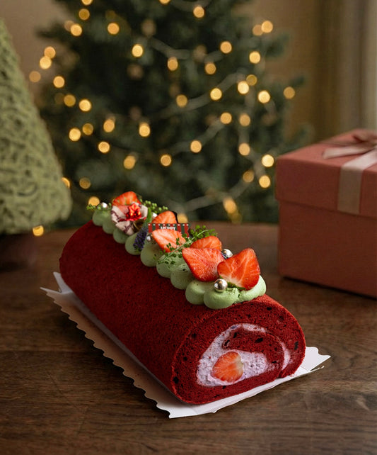 Xmas Yule Rollcake（8-12 Serves）
