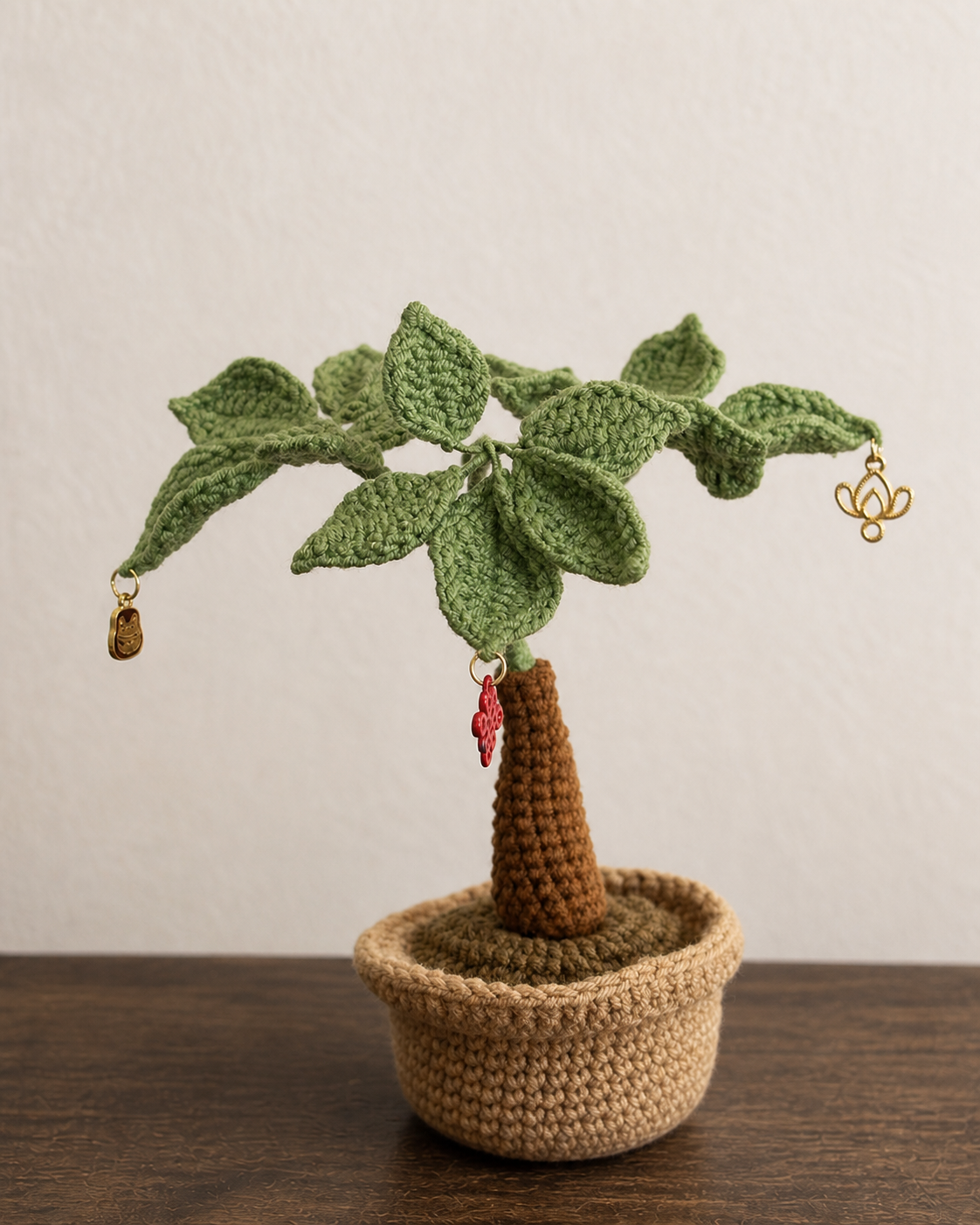 Fortune Tree Crochet Potted Plant