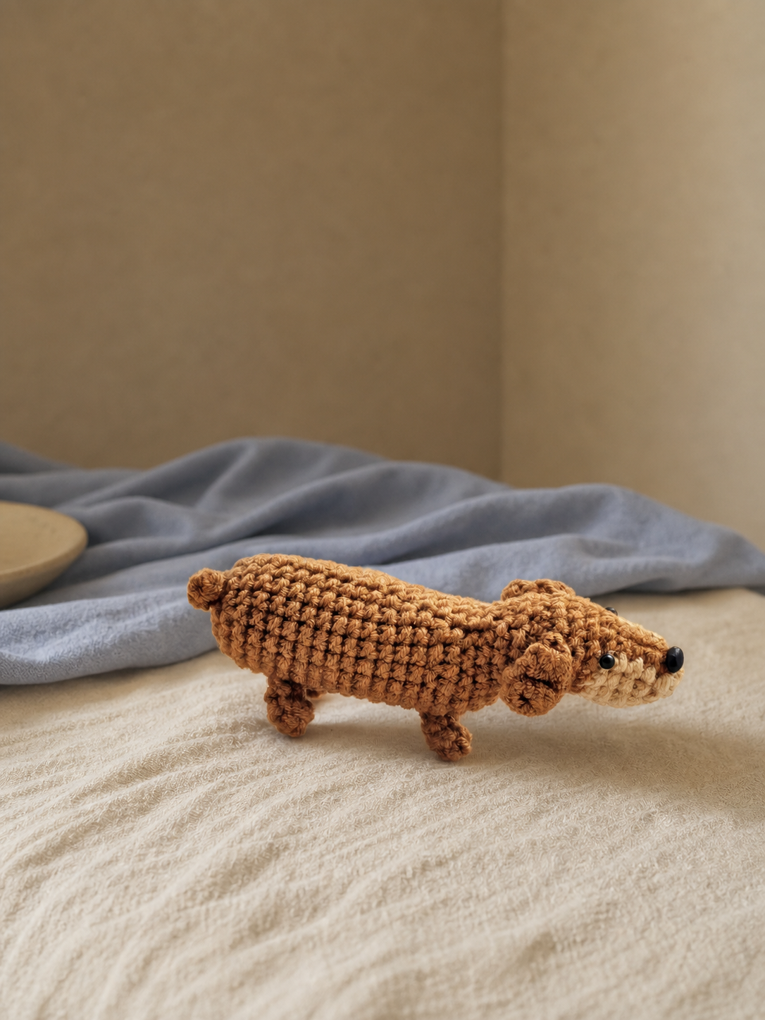 Noodle Bean Dachshund Crochet Plush