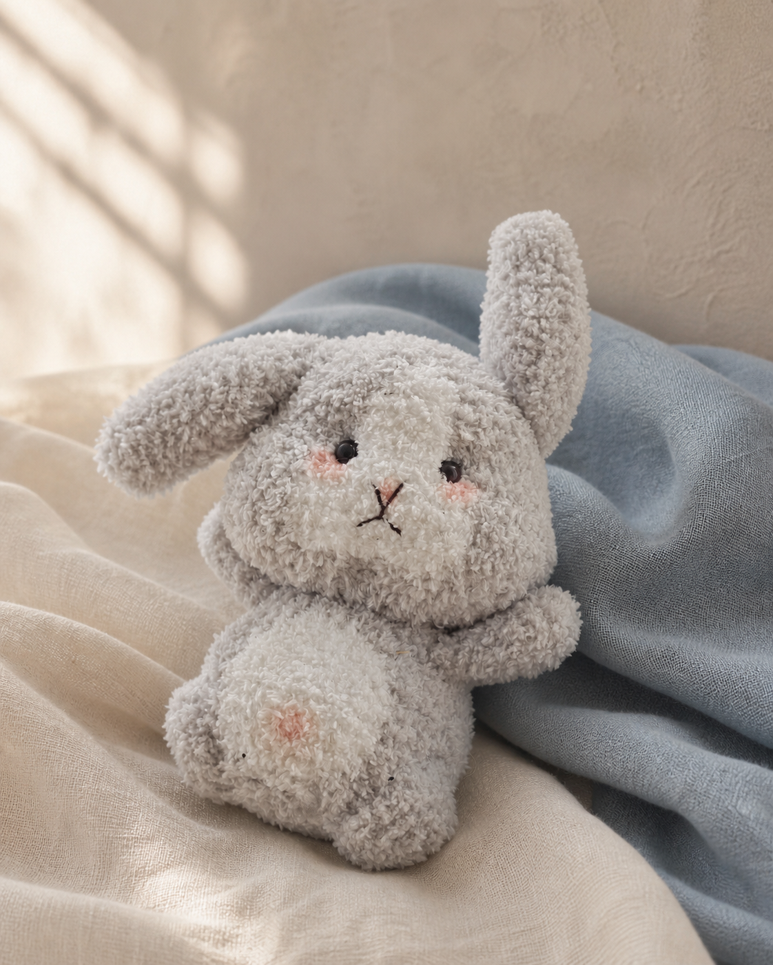 Cloudy Gray Bunny Crochet Plush