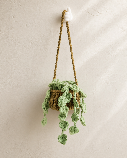 Monstera Crochet Hanging Planter