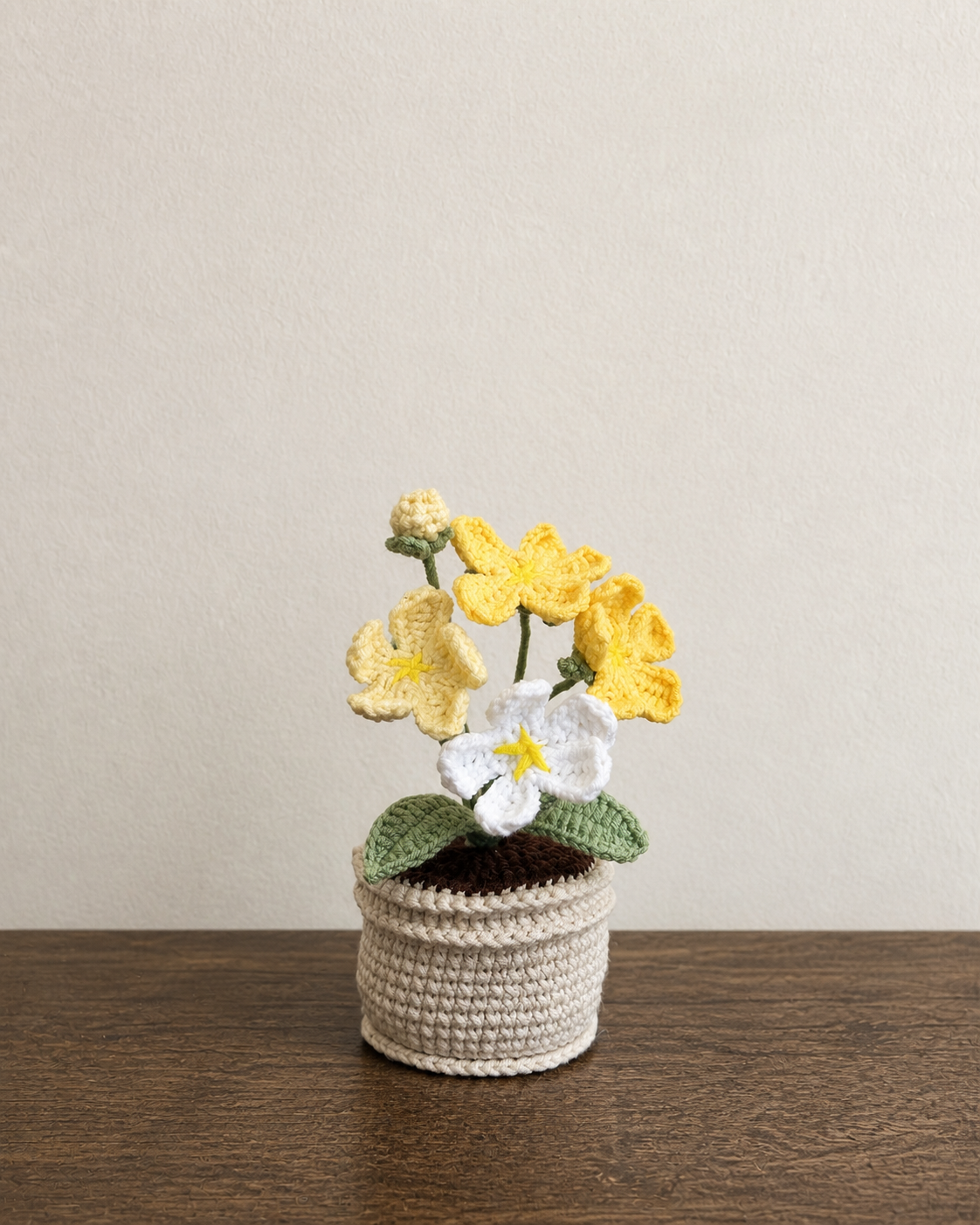 Forget-Me-Not Crochet Potted Plant