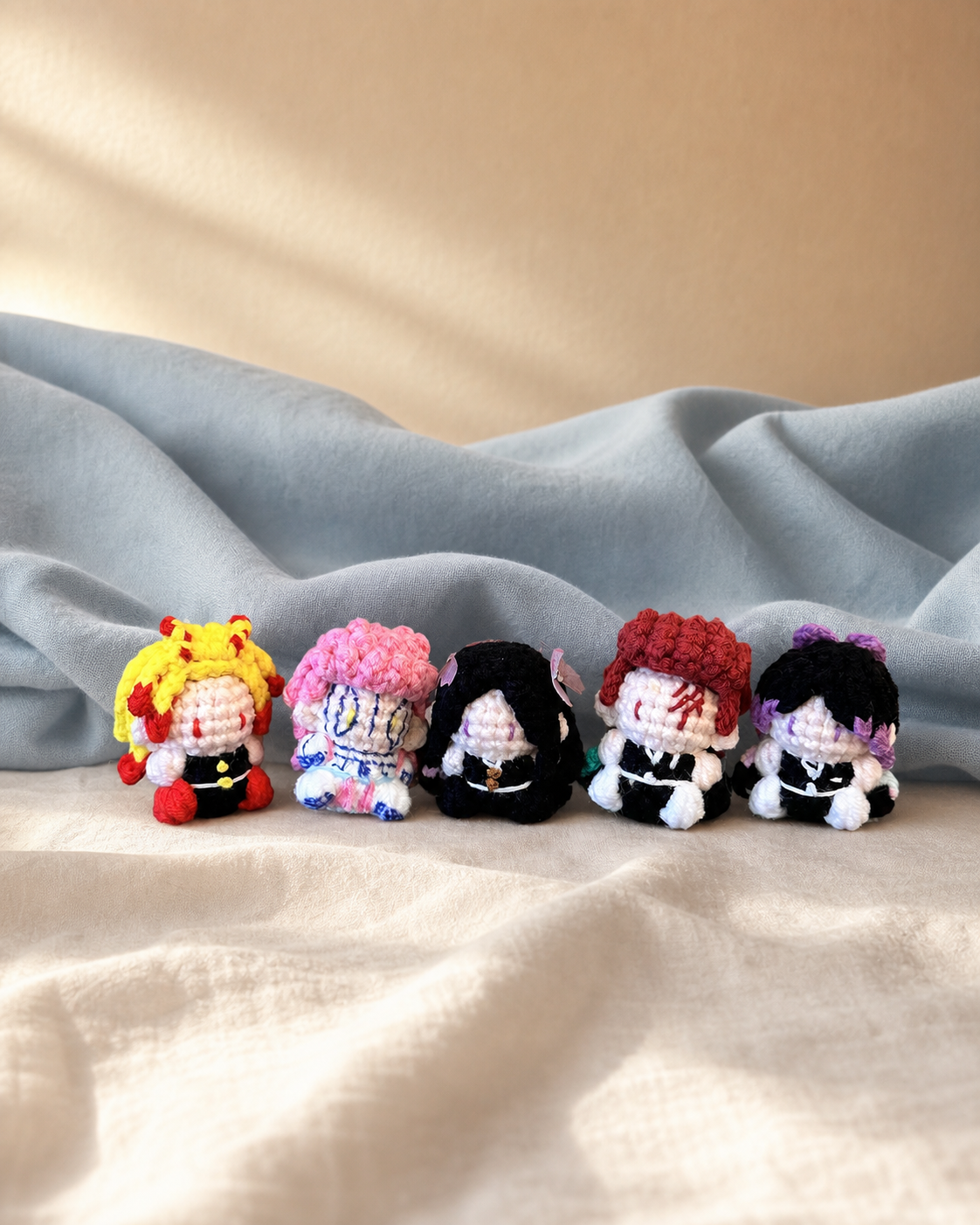 Moonblade Friends Crochet Keychain