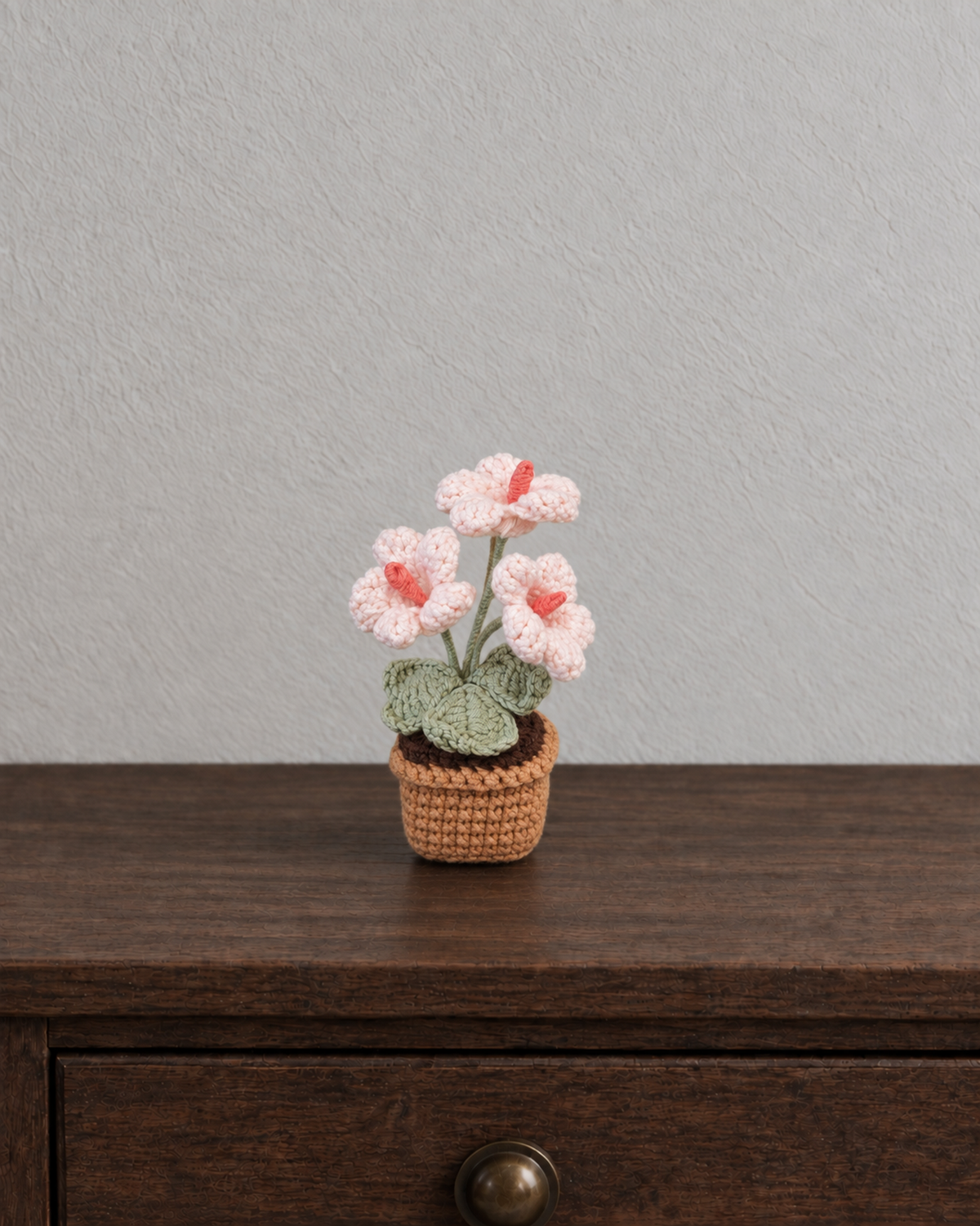 Pink Anthurium Trio Magnetic Mini Potted Plant