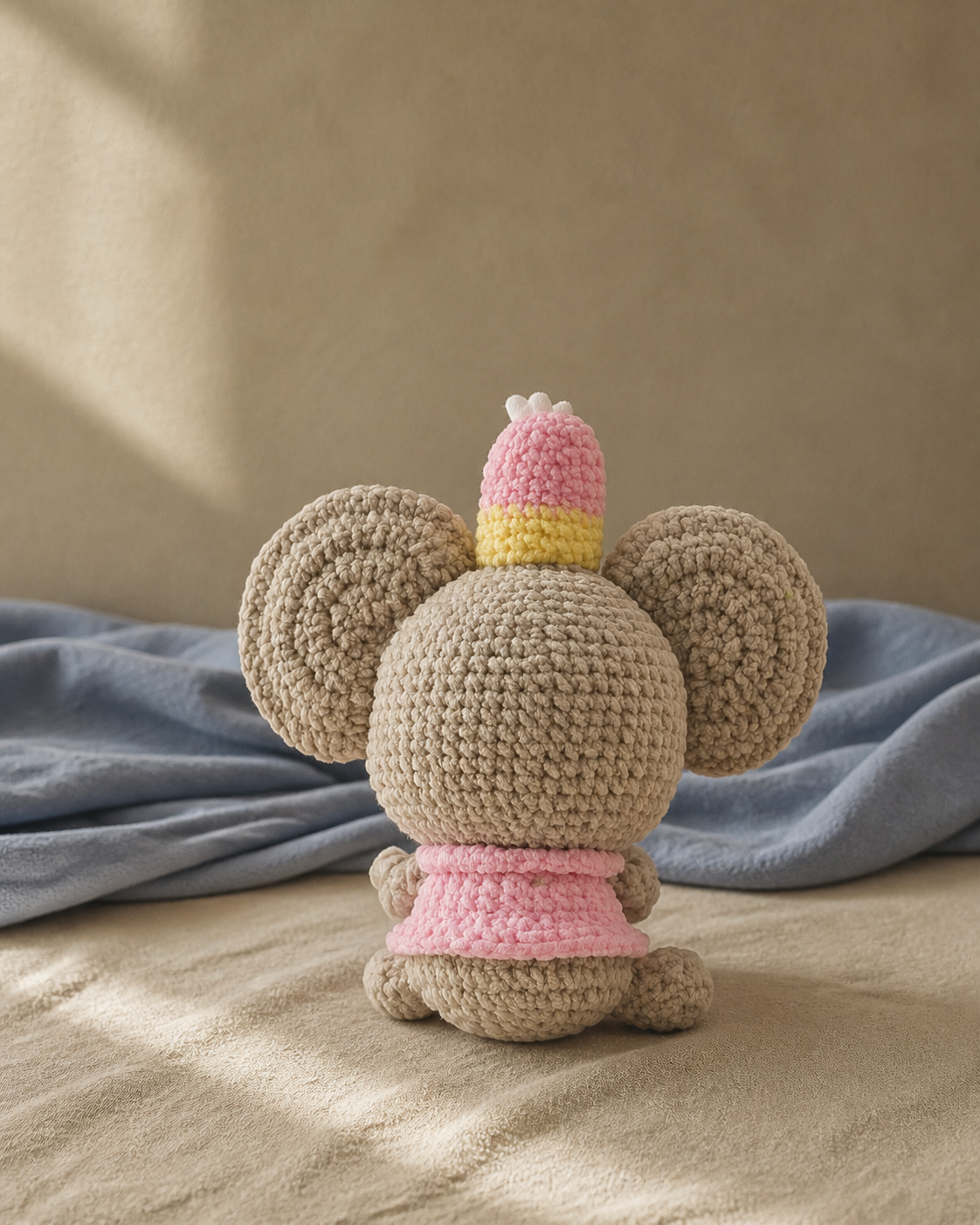 Poppy Crown Mouse Crochet Plush
