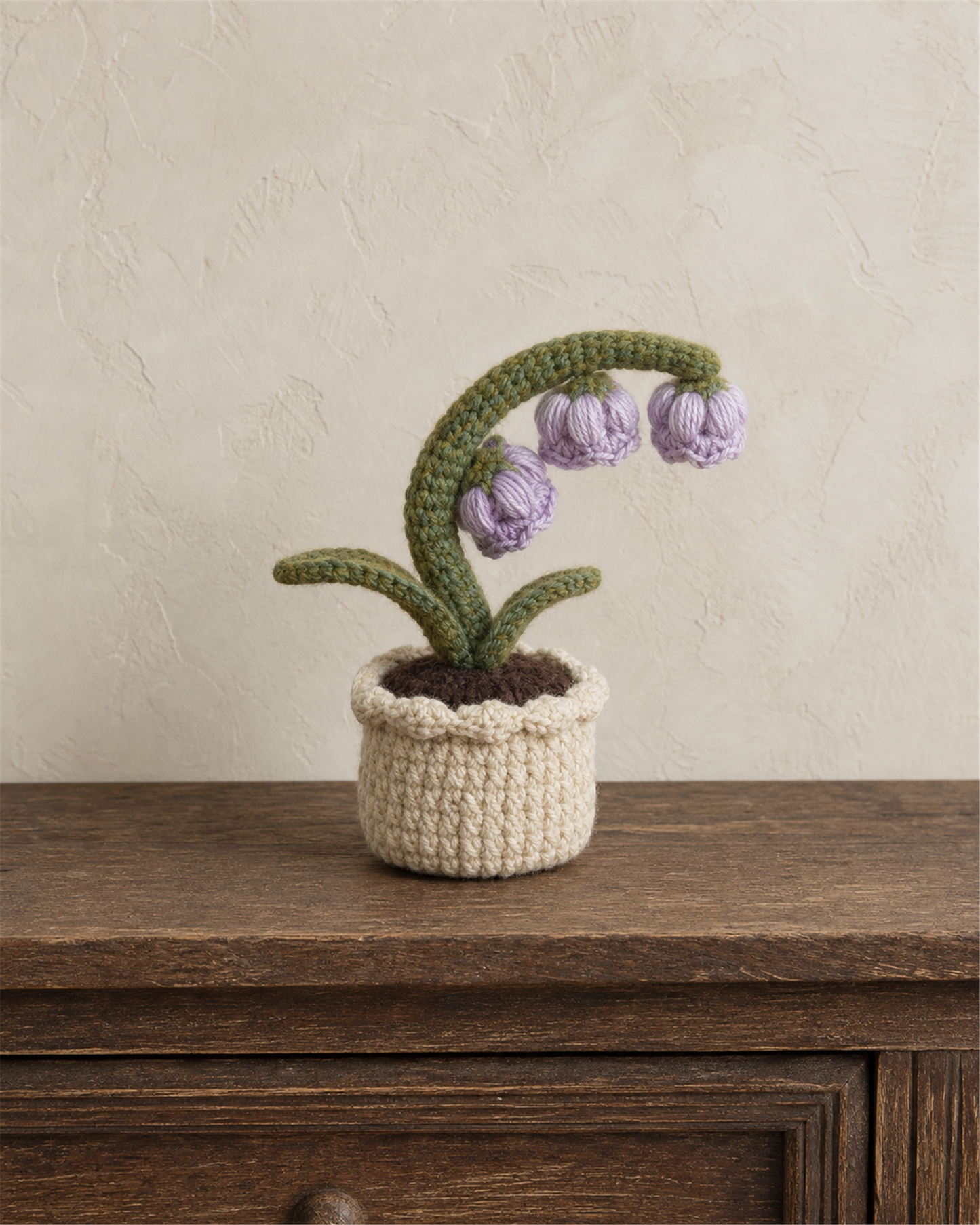 Bubble Lily of the Valley Mini Crochet Pot