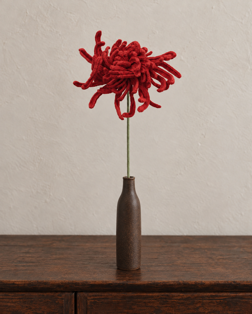 Red Spider Chrysanthemum Crochet Stem | Botanicro – MOII CAFE