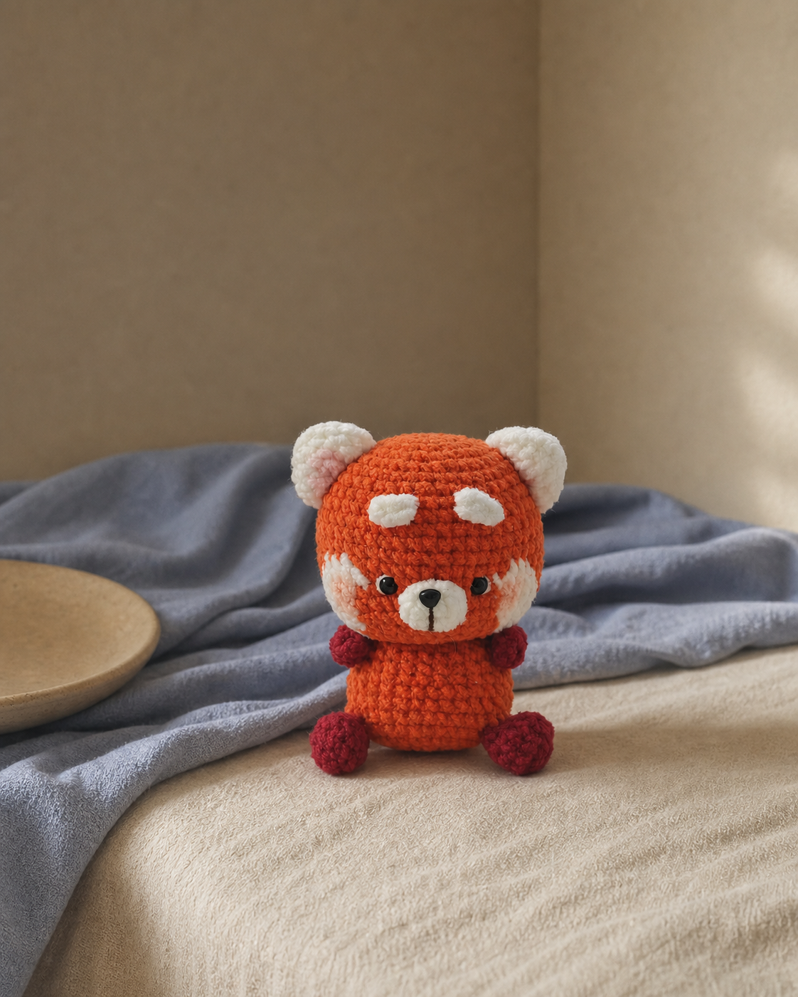Momo Ember Red Panda Crochet Plush