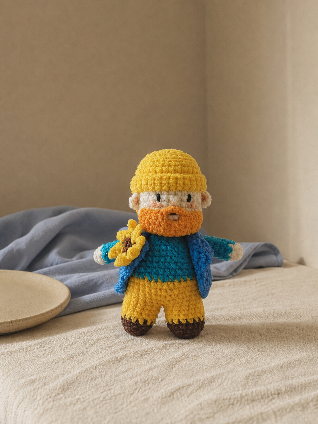 Sunny Vincent – Van Gogh Inspired Crochet Doll