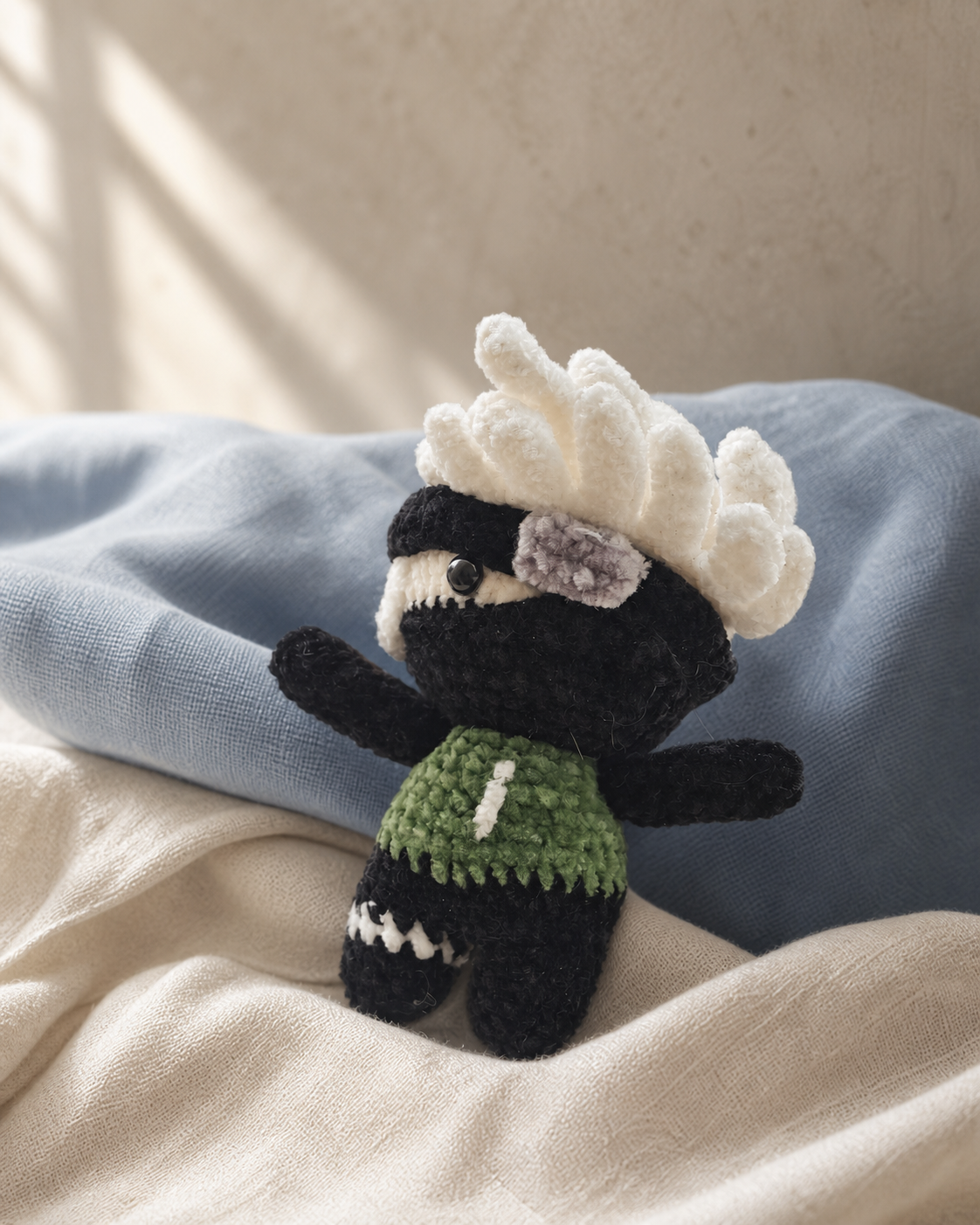 Kakashi Inspired Crochet Doll