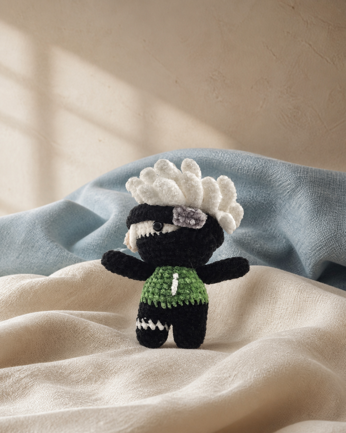 Kakashi Inspired Crochet Doll